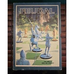 Feudal: The Game of Siege & Conquest 3M Bookshelf Board Game Complete 1969